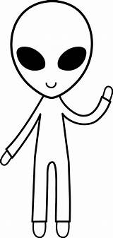 Outline Colorable Sweetclipart Extraterrestrial sketch template