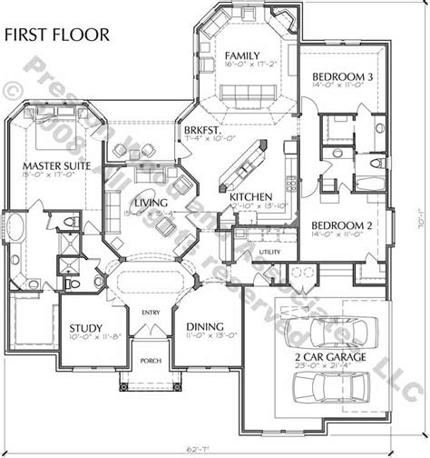 story house plans  story home blueprints residential hou preston wood associates