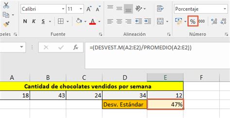 Cómo Calcular El Coeficiente De Variación En Excel