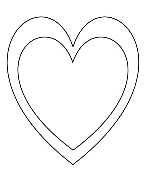 valentine heart template printable  fititnoora