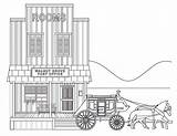 Stagecoach sketch template
