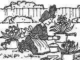 Coloring Garden Work Bedelia Amelia Wecoloringpage Pages sketch template