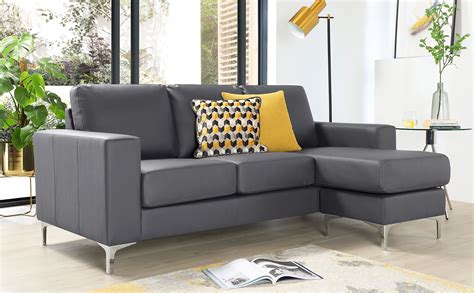 baltimore grey leather  shape corner sofa furniture choice