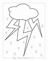 Coloring Weather Pages Kids Color Drawing Storm Itsybitsyfun Thunder Colouring Preschool Activities Summer Thunderstorms Words Toddlers Crafts Thermometer Paintingvalley sketch template