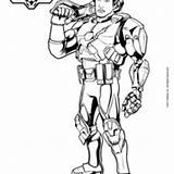 Coloring Superhero Forge Max Steel Pages Ferrus Robot Dredd sketch template