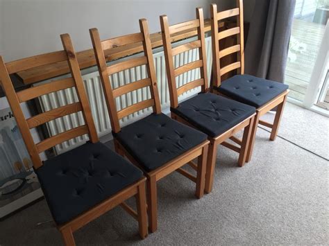 ikea dining chairs  cushions  carlton nottinghamshire