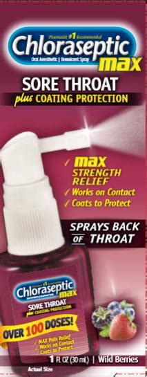 chloraseptic sore throat spray max