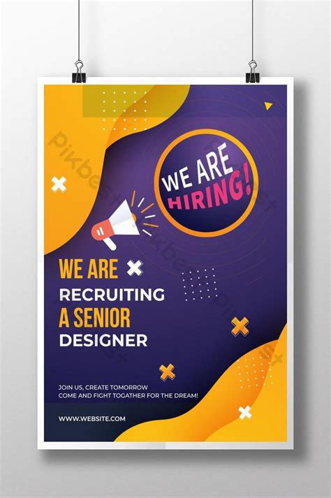 hiring recruitment poster ai   pikbest