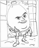 Humpty Dumpty Coloring Puss Boots sketch template