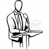 Podium Man Drawing Clip Clipart Standing Preacher Clipartmag Gif sketch template