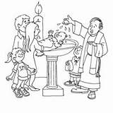 Batizando Padrinhos Batizado Bebê sketch template