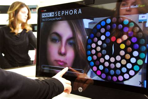 sephora s augmented reality mirror adds virtual makeup to customers faces psfk