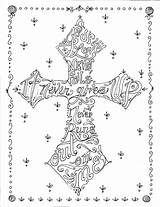 Christlicher Malbuch Kreuze Schrift Crosses sketch template