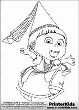 Despicable Coloring Pages Getcoloringpages Agnes sketch template