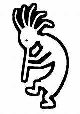 Kokopelli Tattoo Native Indian Designs Clipart American Fertility Tribal Outline Tattoos Diety Agriculture Presiding Southwest Over Representing Spirit Music Silhouette sketch template
