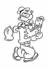Popeye Coloring Pages Sailor Man Print Pea Swee His Sun Color Zoom Cartoon Spinach Characters Baby Attribute Cursor Hellokids Coloriage sketch template