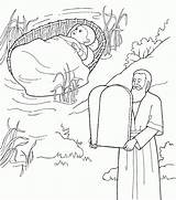 Commandments Ten Gebote Moses Ausmalbilder Ausmalbild Lds Moises sketch template