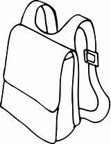 Backpack Outline Clipart Coloring Printable Drawing School Cliparts Bag Pages Person Sheet Train Leaf Clip House Template Boy Blower Az sketch template