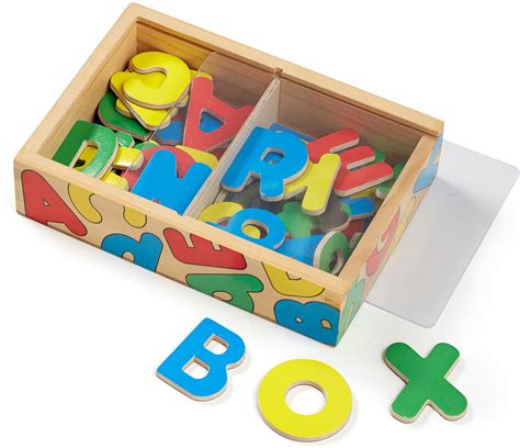 magnetic wooden alphabet melissa doug dancing bear toys