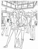 Coloring Fashion Pages Barbie Show Kids Color Print Getcolorings Designer Getdrawings Pag Printable Colorings sketch template