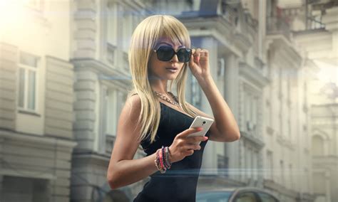wallpaper model portrait blonde women with glasses