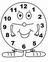 Clock Coloring Time Worksheets Printable Kids Pages Kindergarten Savings Daylight sketch template