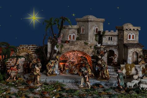 hd wallpaper nativity scene miniature christmas