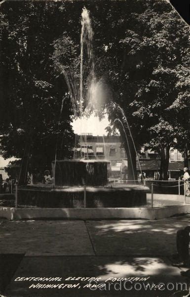 centennial electric fountain washington ia postcard