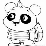 Nico Panda Pug Totsy Characters Xcolorings 800px sketch template