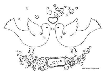love birds valentine coloring pages valentine coloring valentines