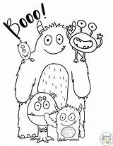 Monster Kids Coloring Pages Printables Friendly sketch template