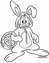 Easter Coloring Disney Pages Bunny Donald Printable Disneyclips sketch template