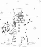 Snowman Prim Primitive Stitchery Celebrate октобар Stamp Digi sketch template