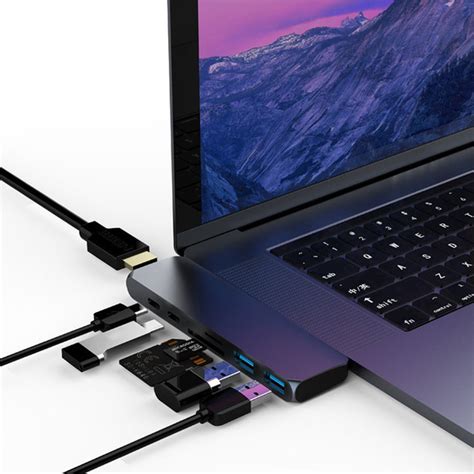 usb type  port pro hub hdmi adapter  macbook macbook pro grey colour  shopping