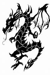 Dragon Tattoo Tribal Dragons Tattoos Drawings Clipart Chinese Wallpaper Designs Clip Cool Cliparts Wallpapers Graphics Android Ink Library Sketch Clipartbest sketch template