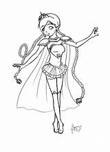 Warrior Princess Elf Lineart Deviantart sketch template
