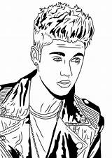 Justin Bieber Coloring Pages Mistletoe Under Clipart Print Netart Beiber Biber Printable Sheets Color Drawing Drawings Clipground Choose Board sketch template