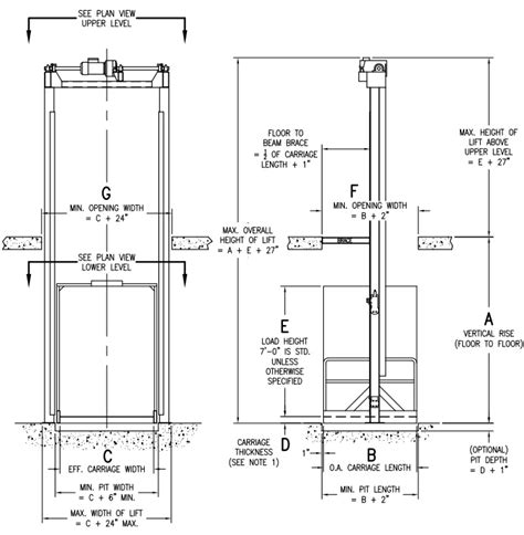 vrc schematic drawings industrial material lifts css