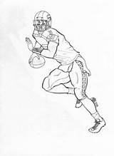 Manning Peyton Russell Broncos Seahawks sketch template