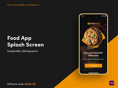 food app splash screen  michael shodipo product designer  dribbble