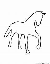 Stencil Horse Coloring Printable Pages sketch template