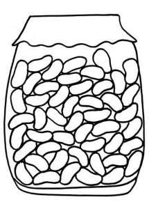 jelly coloring page pages bean jar crafts pinterest sketch template
