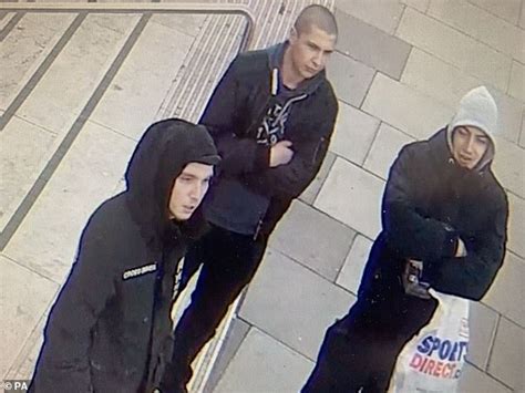 hunt for hooded hate crime thugs who attacked gay couple