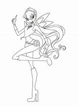 Stella Winx Coloring Club Charmix Deviantart Pages sketch template