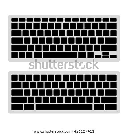 computer keyboard outline vector art stock vector  shutterstock