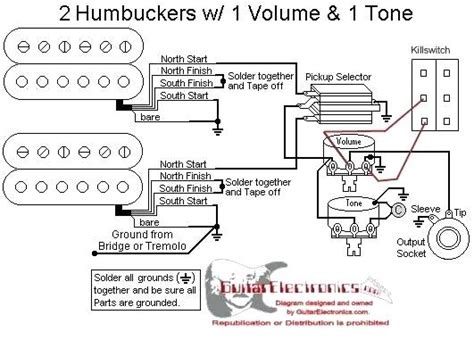 gibson humbucker wiring diagram