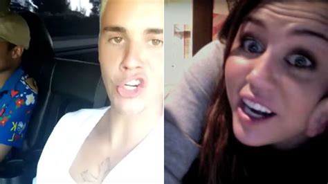 Justin Bieber Impersonates Miley Cyrus In A Brain Melting Snapchat