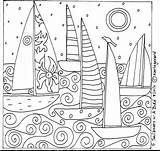 Mandalas Coloriage Karla Gerard Hooking Bordar Relax Barcos Bateau Zentangle Eau Coloriages Bordado Sailboats Kleurplaten Primitivo Alma Kleurplaat Template Moeilijke sketch template