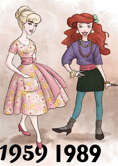 Aurora And Ariel Disney Princess By Years Popsugar