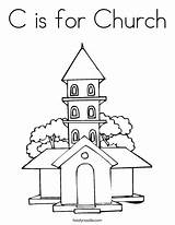 Church Coloring Drawing Simple Outline Print Getdrawings Favorites Login Add Service Twistynoodle sketch template